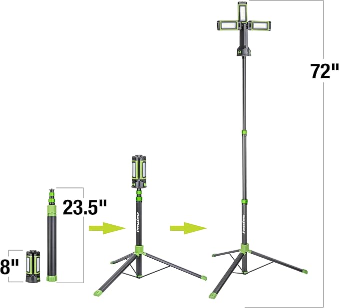 PowerSmith 4500 Lumen Rechargeable Cordless Work Light - Image 2