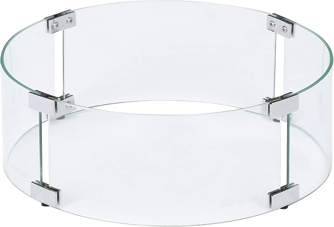 Celestial 17" x 6" Round Wind Guard, fits Celestial 13” Round Fire Pit Burner - Image 3