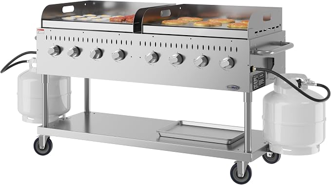60 in. 8-Burner Commercial Outdoor Propane Gas Grill - Image 2