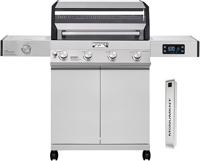 Monument Grills Denali 405 4-Burner Liquid Propane Gas Smart BBQ Grill by MonumentGrills