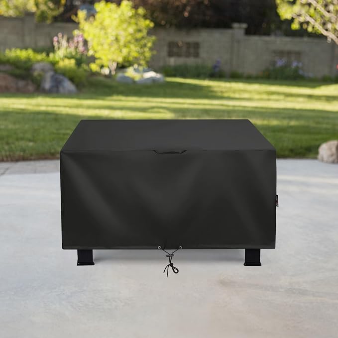 Unicook Square Fire Pit Cover 38 Inch, Heavy Duty Waterproof Fire Table Cover - Image 8