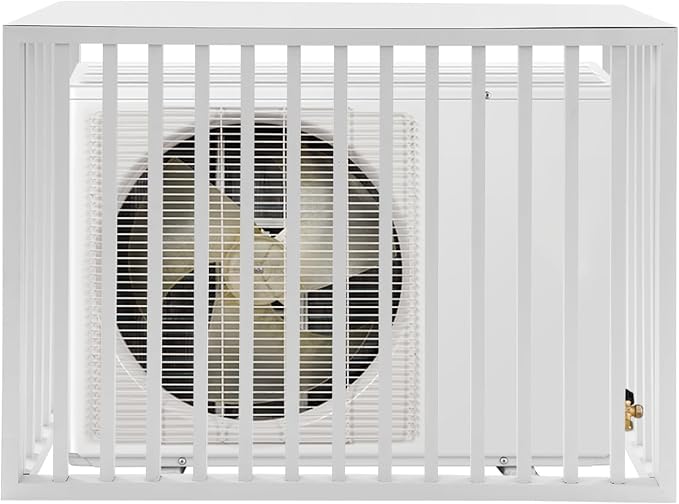 White Air Conditioner Fence by TFCFL