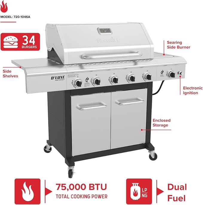 Nexgrill Deluxe 5-Burner Propane Barbecue Gas Grill - Image 2