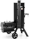 Sophia & William Heavy-Duty Vertical Offset Charcoal Smoker Extra Large Outdoor by SophiaWilliam
