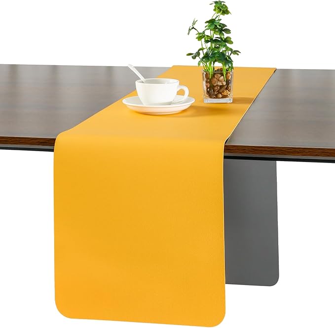 Myir JUN Table Runner Double Sided Vinyl Runner Table 72 Inch Long Runner by MyirJUN