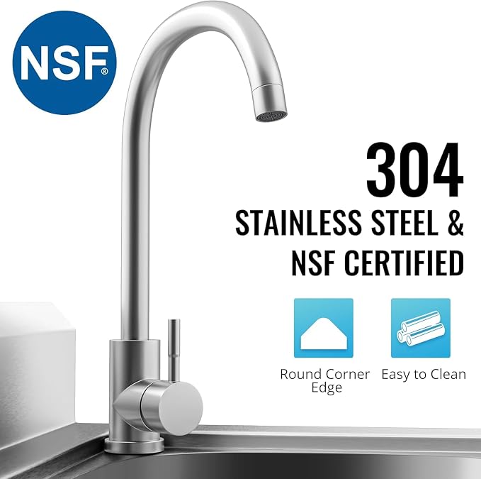 Utility Sink Free Standing Single Bowl Kitchen Sink - Image 3