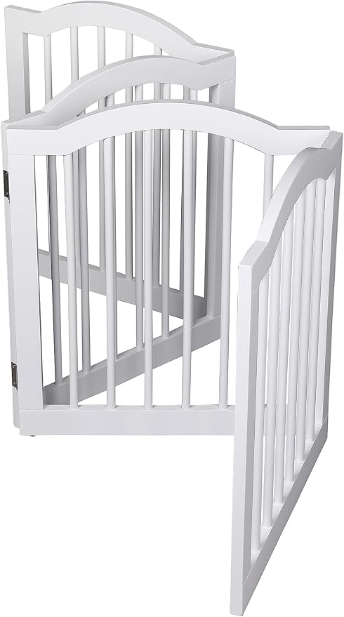 INTERNET'S BEST Arched Top Dog Gate | 4 Panel, and Porch | Portable, Extra Wide - Image 8