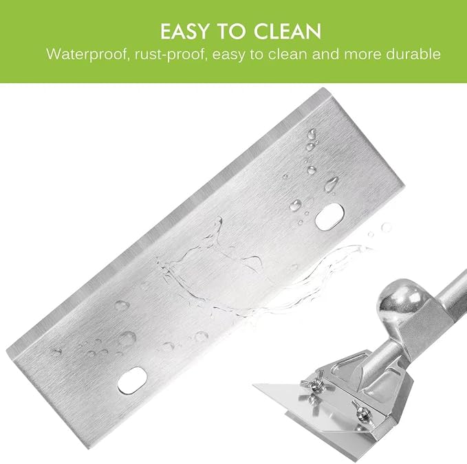 6" Stainless Steel Griddle Scraper Blades 6 Pack, Razor Sharp Grill Scraper - Image 7