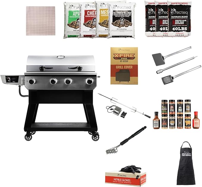 recteq X-Fire Pro 825 Wood Pellet Smoker Grill, Wi-Fi Electric Pellet Grills by recteq