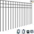 24x15-inch No Dig Animal Barrier Fence, 10 Pack Black Dig Protective Fence by TONGMO