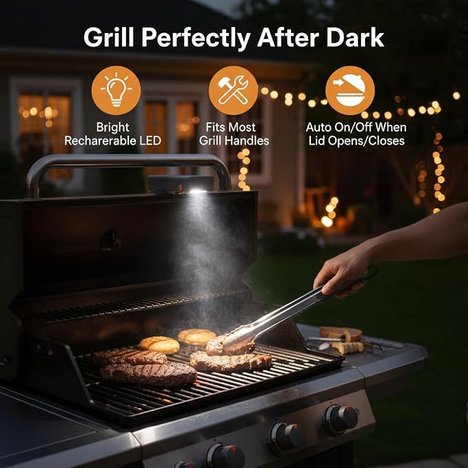 Yukon Glory Bright LED Grill Handle Light, Rechargeable, Water + Heat Resistant - Image 2