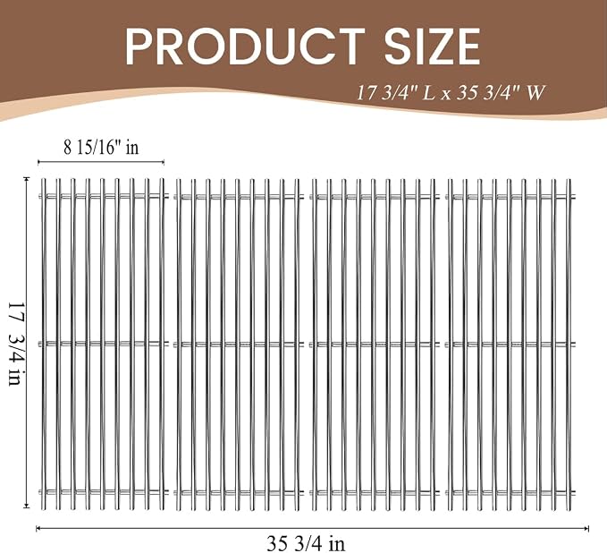 SF410D 17 3/4" Stainless Steel Cooking Grid - Image 2