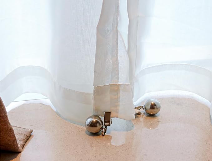 4 Pack Heavy Duty Tablecloth Weights, Rust Proof Stainless Steel Balls - Image 4