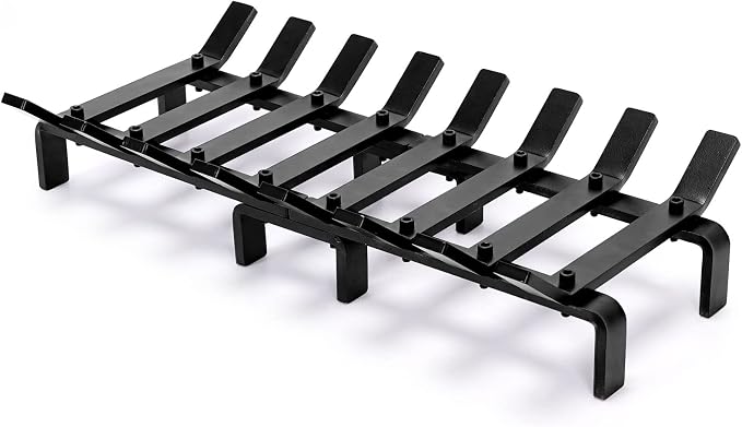 20" Fireplace Grate Wood Stove Grate Rack Stove Burning Rack Heavy Duty Solid by WILLOWWEAVE