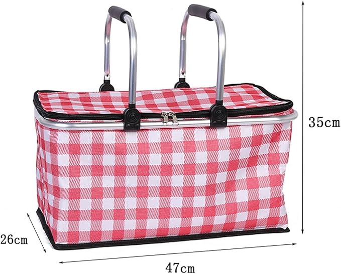 Insulated Picnic Basket Cooler Bag - Image 2