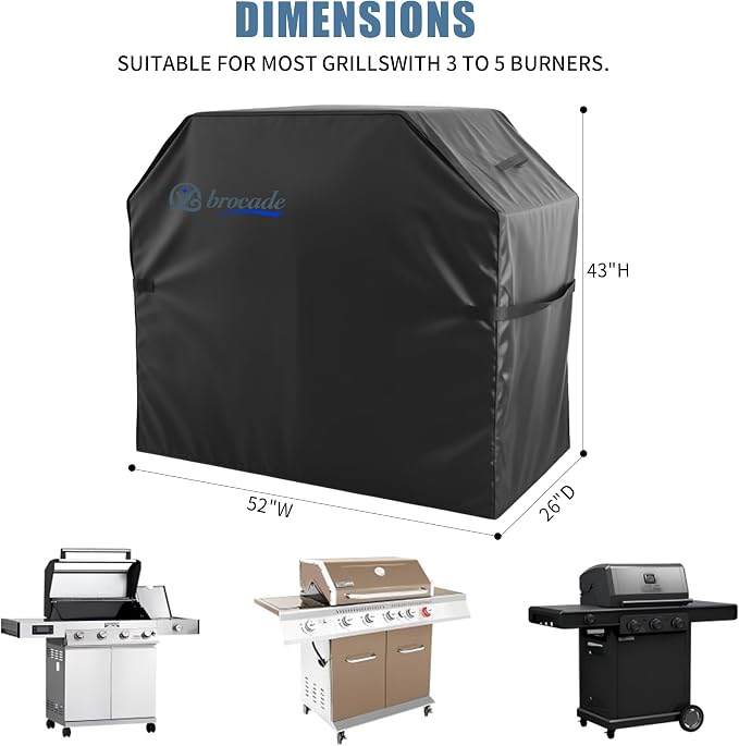 Grill Cover, Heavy Duty BBQ Grill Cover - Image 2