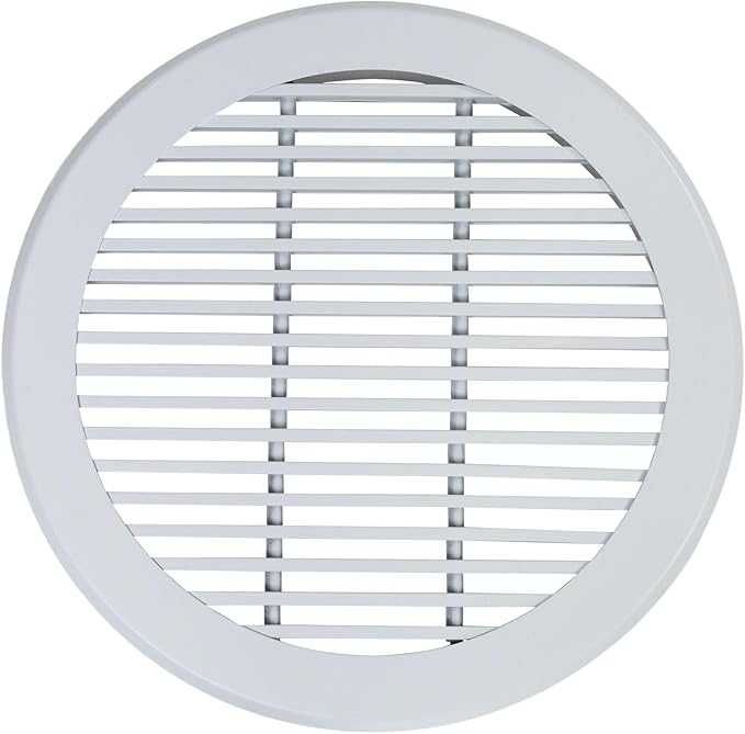 Round Air Vent Register Grille 8 Inch Duct Opening Aluminum Circular HVAC - Image 3