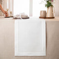 D'Moksha Homes Linen White Table Runner 36 Inches by DMokshaHomes