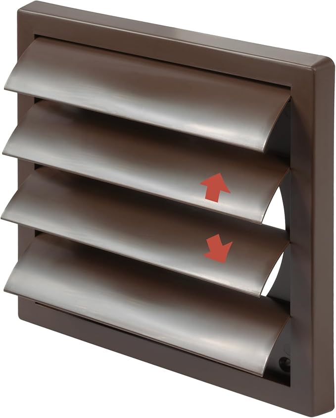 Plastic 6" Black Dryer Vent Cover by Unknown