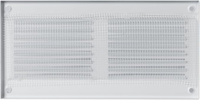 Repa Market 8x4 Inch Air Vent Cover/White Galvanized Steel Louvered Grill Cover - Image 6