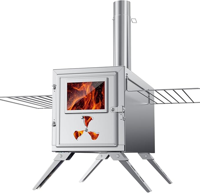 Hot Tent Stove, Camping Wood Burning Stove by Glonerle