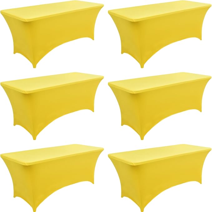 6-Pack 6ft Spandex Table Covers by Unknown