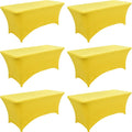 6-Pack 6ft Spandex Table Covers by Unknown