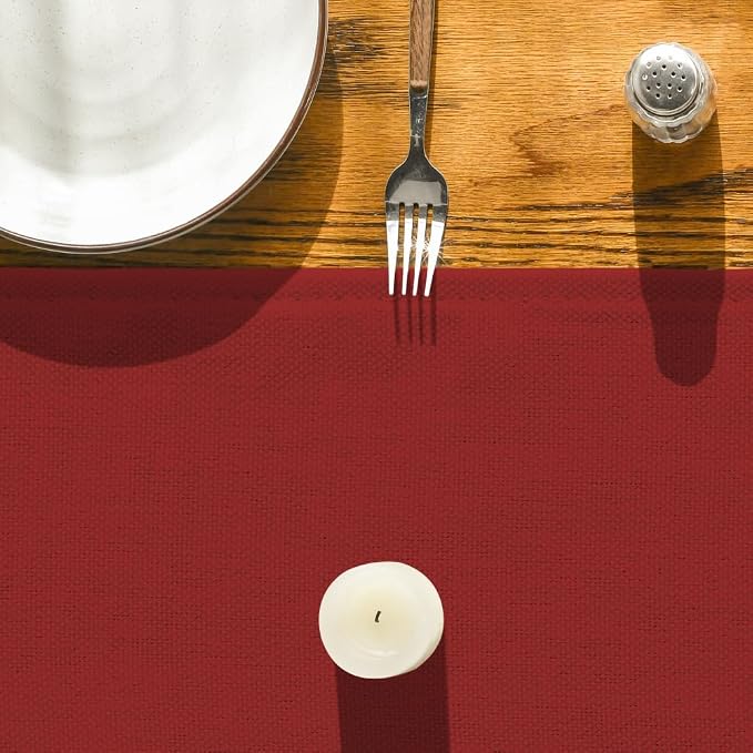 Artoid Mode Red Table Runner, Seasonal Xmas Christmas New Year Washable Kitchen - Image 8