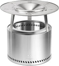 HGD 20" Smokeless Firepit with Heat Deflector, Stainless Steel Wood Burning by HGD