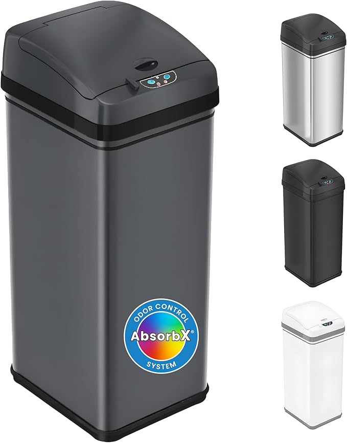 iTouchless 50 Liter / 13 Gallon Kitchen Trash Can by iTouchless