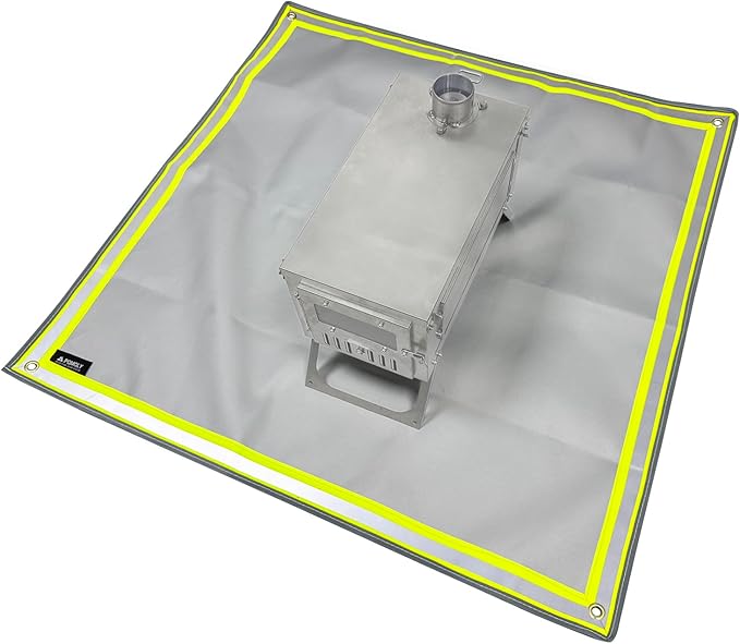POMOLY Fire Pit Mat, Fireproof Mat Visible at Night-Great by POMOLY