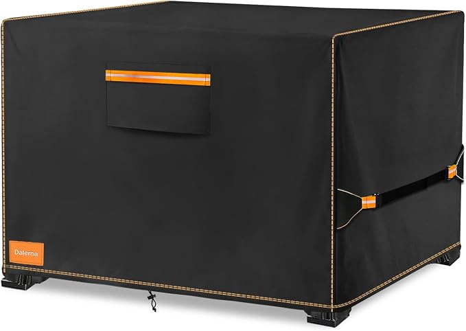 Fire Pit Cover, Outdoor Heavy Duty 600D 100% Waterproof Fire Pit Cover Square by Dalema