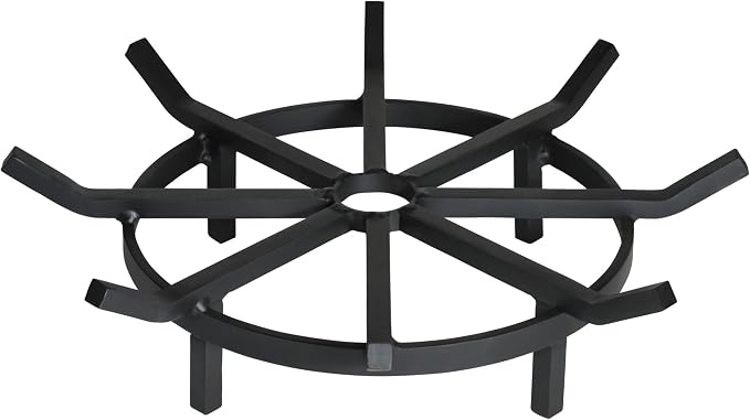 SteelFreak Super Heavy Duty Wagon Wheel Firewood Grate by SteelFreak