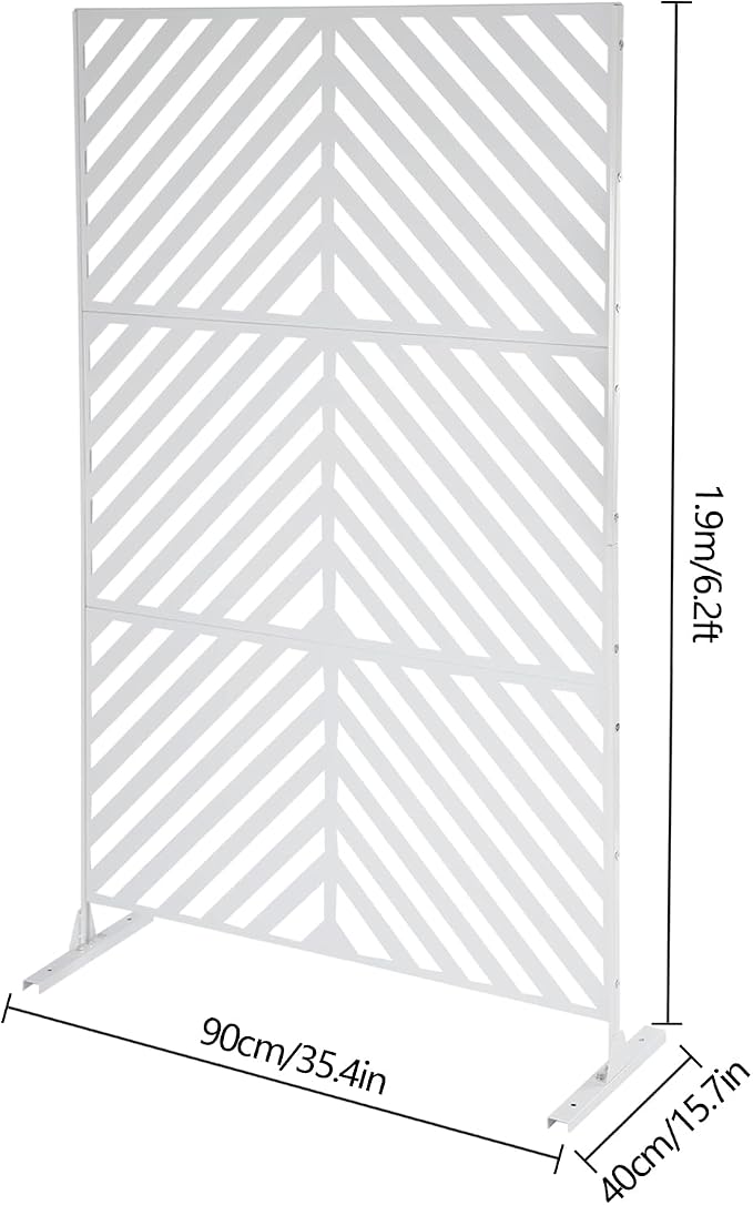 75" H×35" W Decorative Outdoor Privacy Screen - Image 4