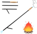 Fire Poker for Fire Pit Outdoor, 38 Inch Extra Long Iron Campfire Poker by Permade