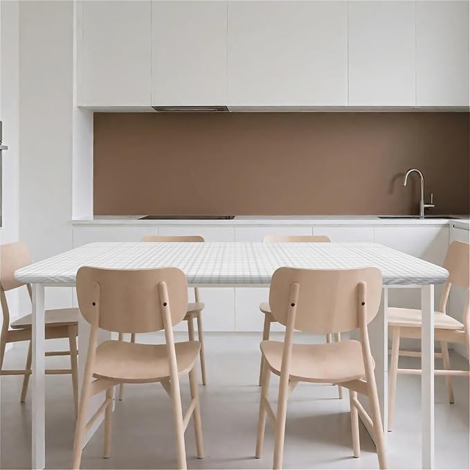Rectangle Table Cloth Cover Waterproof Elastic Fitted Polyester Fitted - Image 9