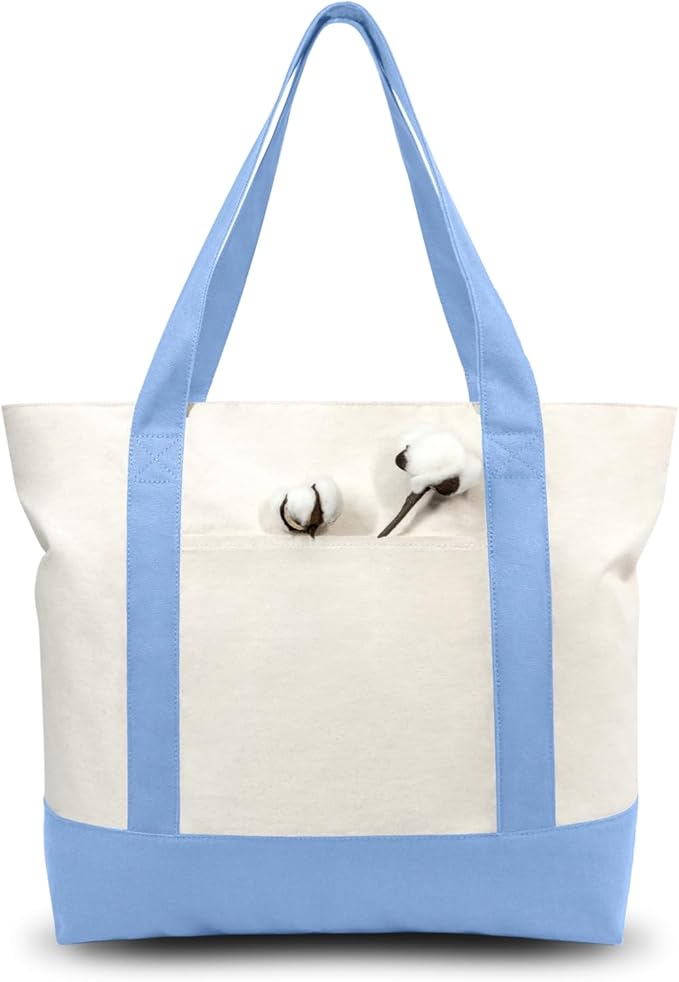 TOPDesign 3-Pack Canvas Tote Bags by TOPDesign