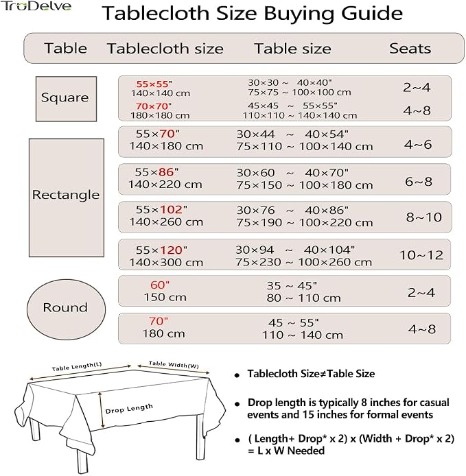 TruDelve Round Tablecloth 70 Inch Beige Striped Cloth Tablecloths Fall - Image 6
