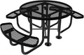 COATEDOUTDOORFURNITURE Heavy-Duty Portable Outdoor Picnic Table by CoatedOutdoorFurniture