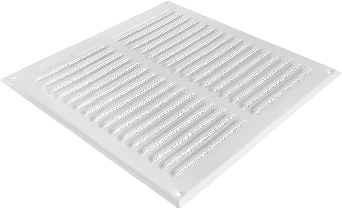 Square Ventilation Grille / 10" x 10" Inch Inside Measurement/White Metal Air - Image 4