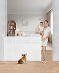 Retractable Baby Gate, Prevents Kids & Dogs from Crawling Under, Indoor/Outdoor by Unknown