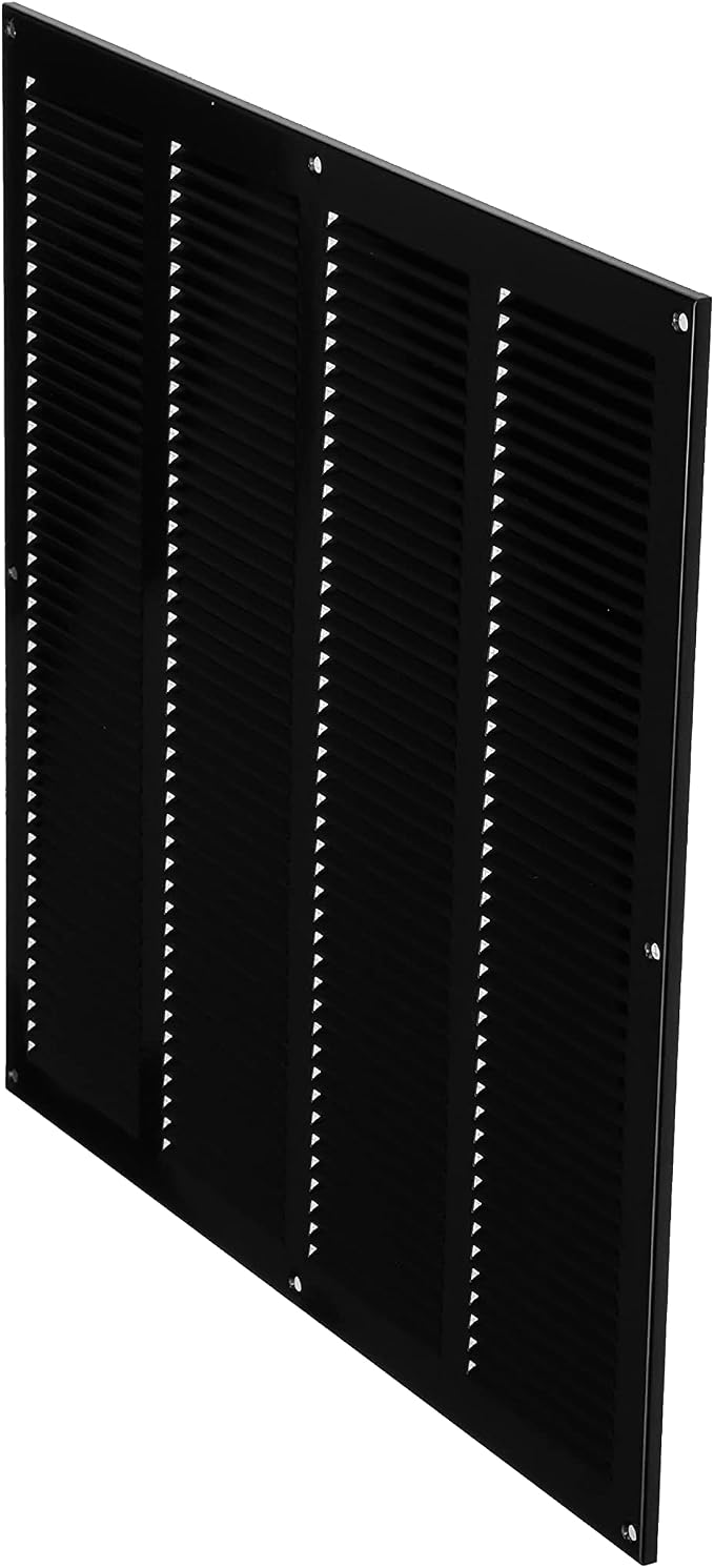 Repa Market Air Vent Cover 16x16 Inch Black Galvanized Steel Louvered Grill - Image 9