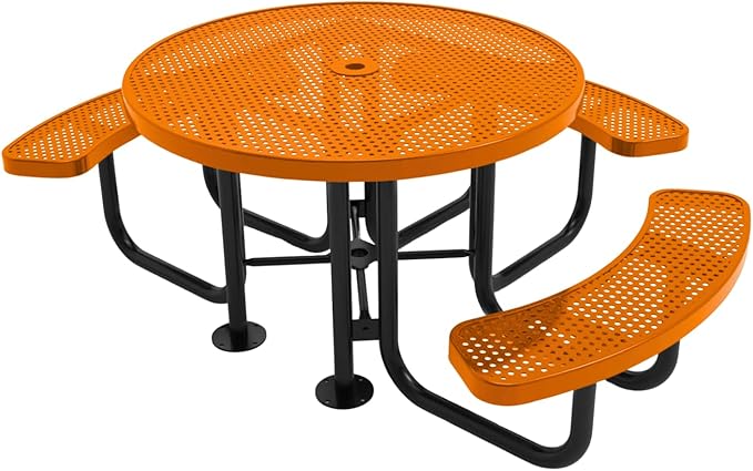 COATEDOUTDOORFURNITURE Heavy-Duty Portable Outdoor Picnic Table by CoatedOutdoorFurniture