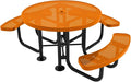 COATEDOUTDOORFURNITURE Heavy-Duty Portable Outdoor Picnic Table by CoatedOutdoorFurniture