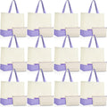 Sanwuta 24 Pcs Canvas Tote Bags Bulk by Sanwuta