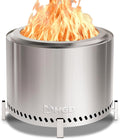 HGD 20" Smokeless Firepit with Stand, Stainless Steel Wood Burning Fire Pit by HGD