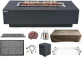 Elementi | Bundle Granville Gas Fire Pit Cast Concrete 60" Rectangular Fire by AMSFireplaceInc