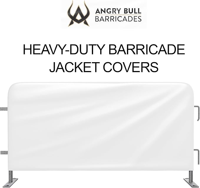 Heavy Duty Portable Crowd Control 8ft Barricade Jacket Cover - Image 2