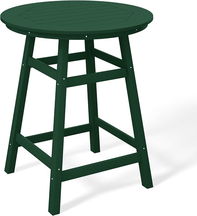 Costaelm Patio Bistro Table, Outdoor Bistro Dining Pub Table by Costaelm