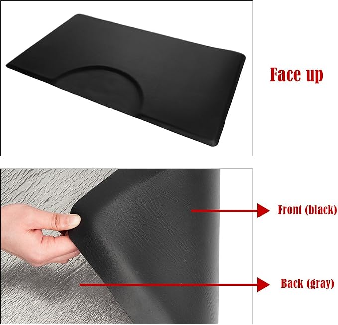 3' x 5' Salon Anti Fatigue Mat for Hair Stylist 7/8'' Thick, Rectangle Comfort - Image 7